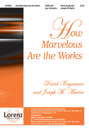 Book cover for How Marvelous Are the Works