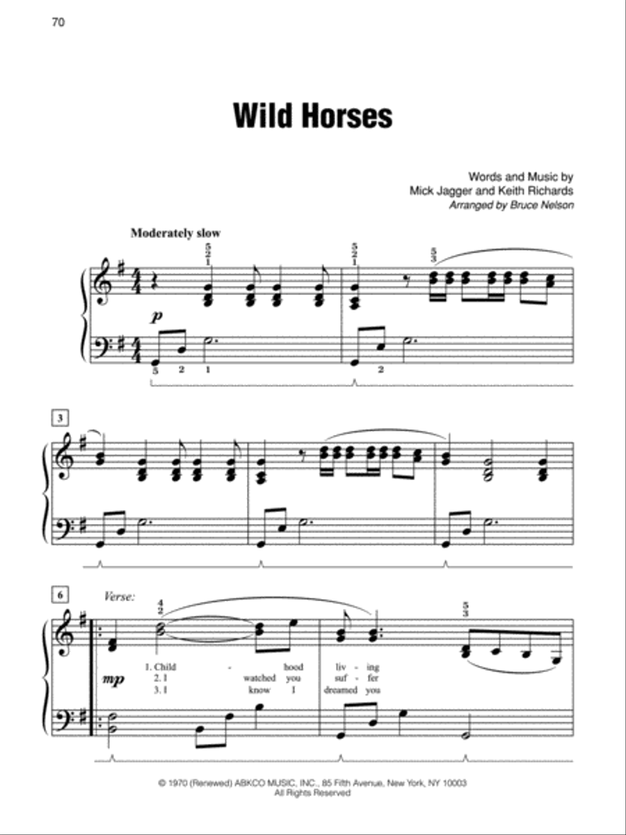 Simply Rolling Stones Easy Piano scores gallery preview page 4