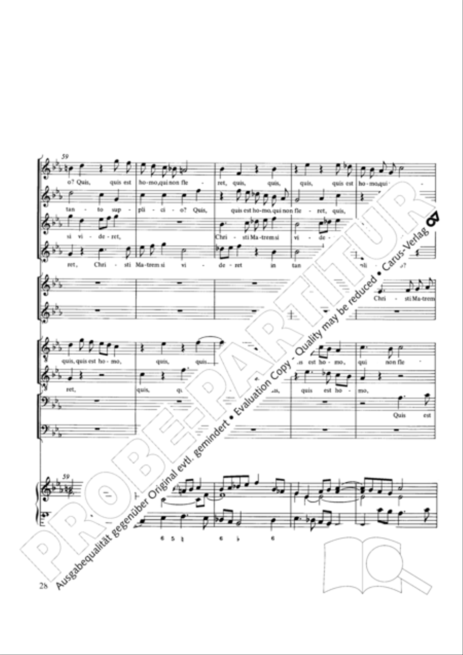 Stabat mater Choir scores gallery preview page 28
