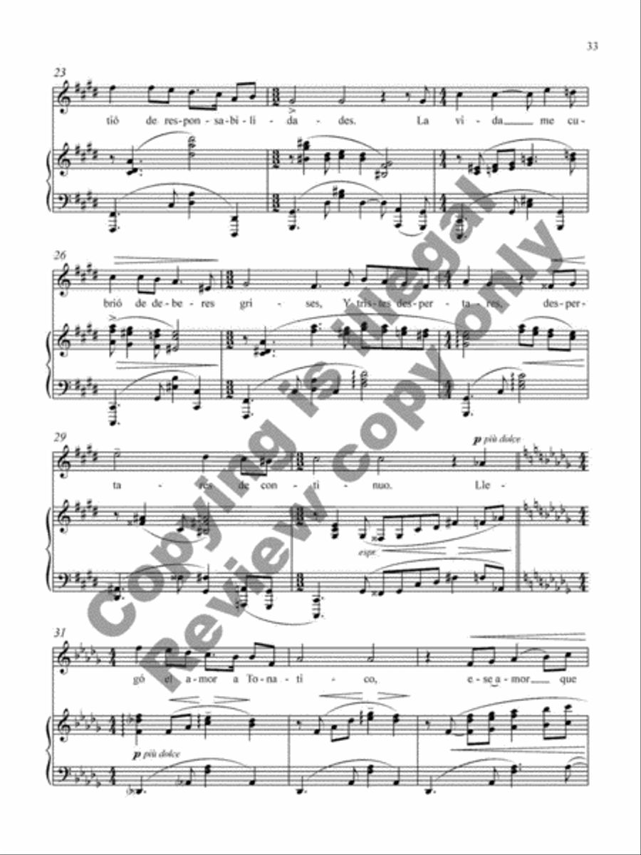 Collected Songs for Soprano and Piano Soprano Voice scores gallery preview page 30