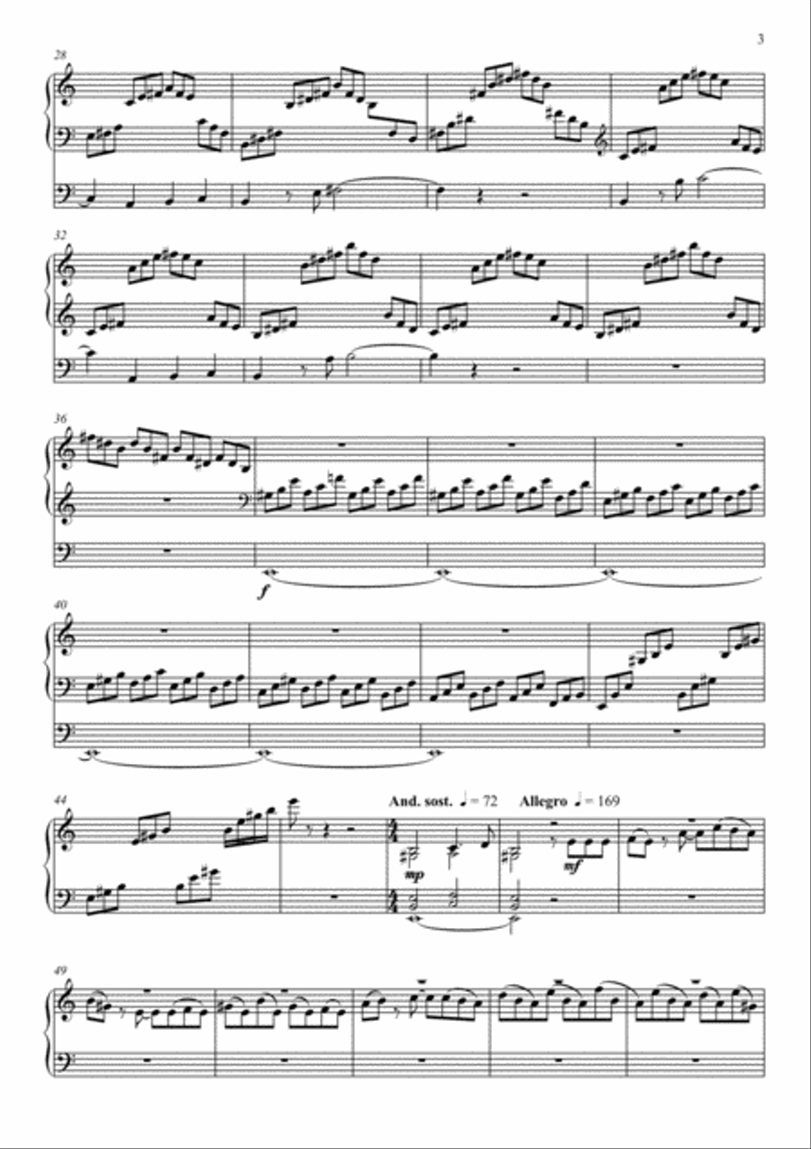 Rapsodia alla latina for organ Organ Solo scores gallery preview page 3