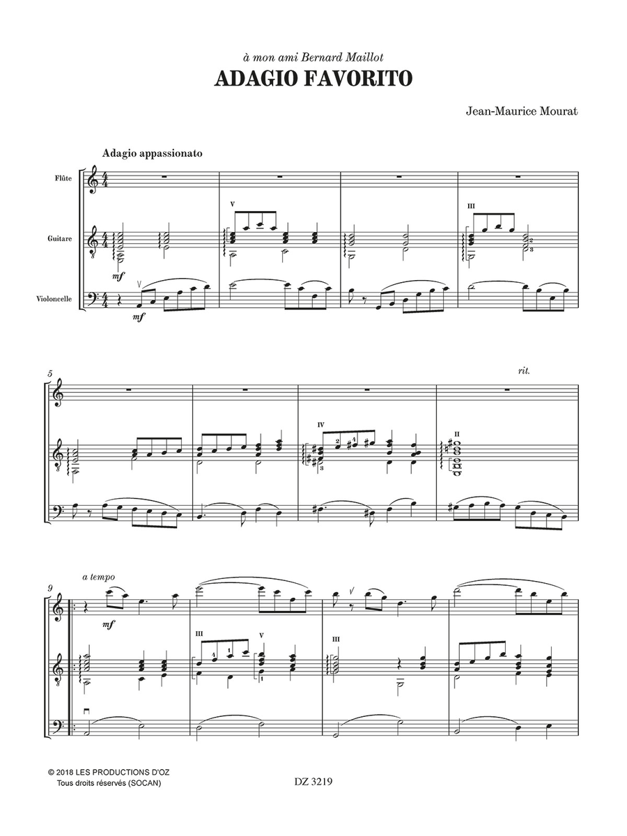 Adagio Favorito Flute scores gallery preview page 2