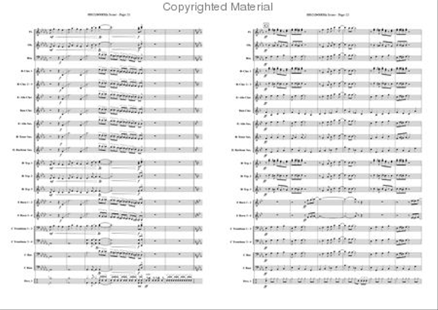 Light-walk Concert Band scores gallery preview page 11