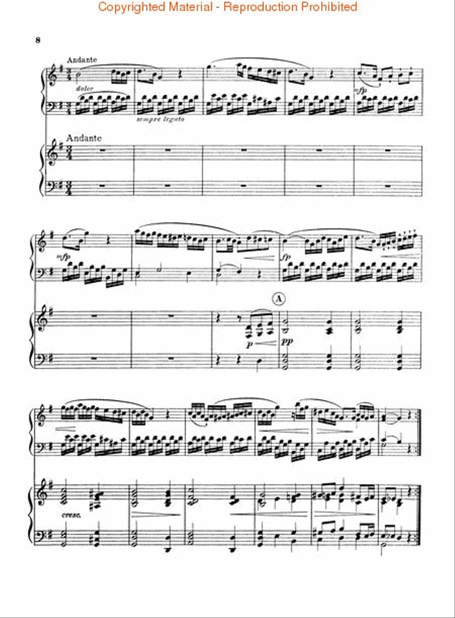 Accompaniment for a 2nd Piano to Mozart Sonata K545 Piano Duet scores gallery preview page 3