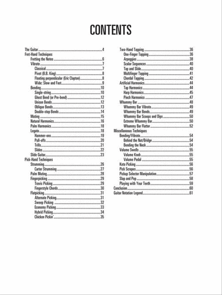 Guitar Techniques Guitar Techniques Guitar Tablature scores gallery preview page 5