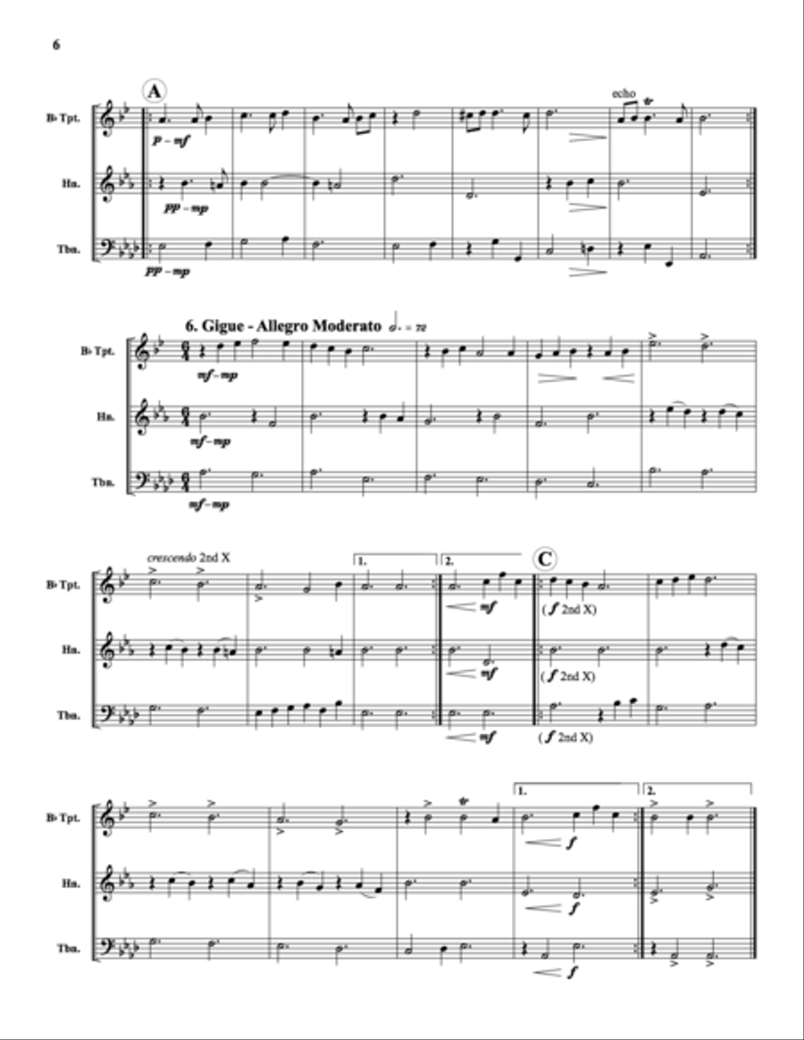 A Pachelbel Suite A Pachelbel Suite Brass Trio scores gallery preview page 4