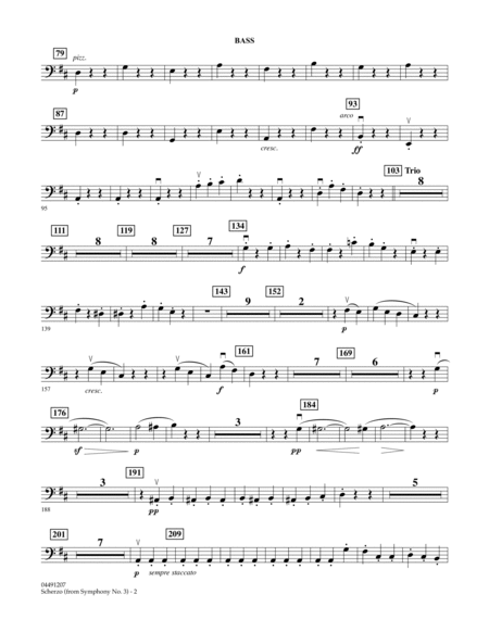 Scherzo from Symphony No. 3 (Eroica) - Bass