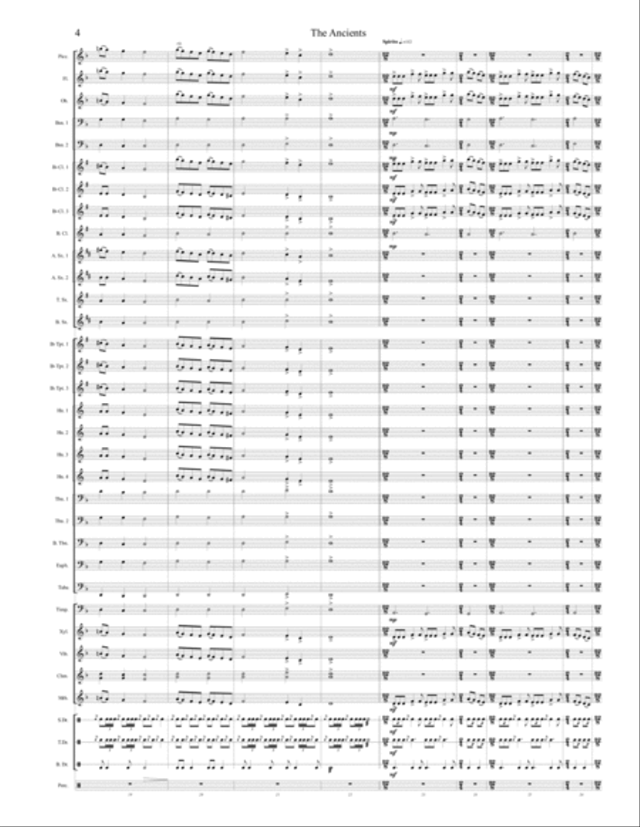 The Ancients Concert Band scores gallery preview page 4