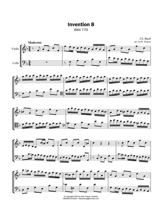 Invention No. 8, F Major for violin and cello