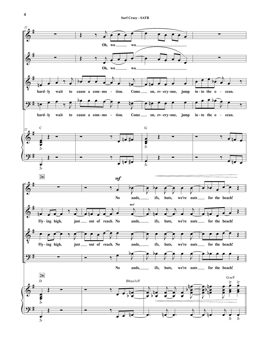 Surf Crazy 4-Part scores gallery preview page 4