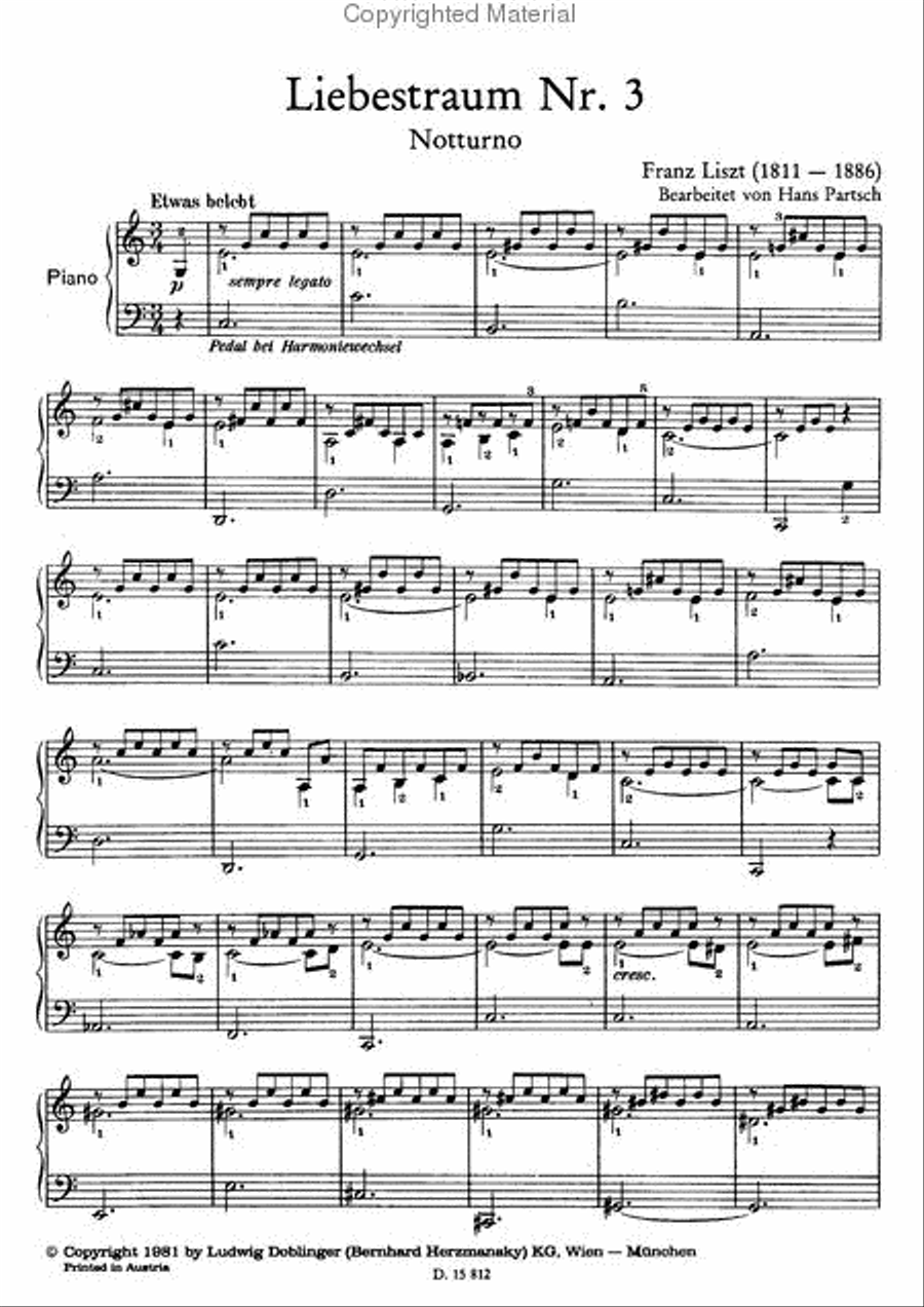 Liebestraum Nr. 3 Piano Solo scores gallery preview page 2