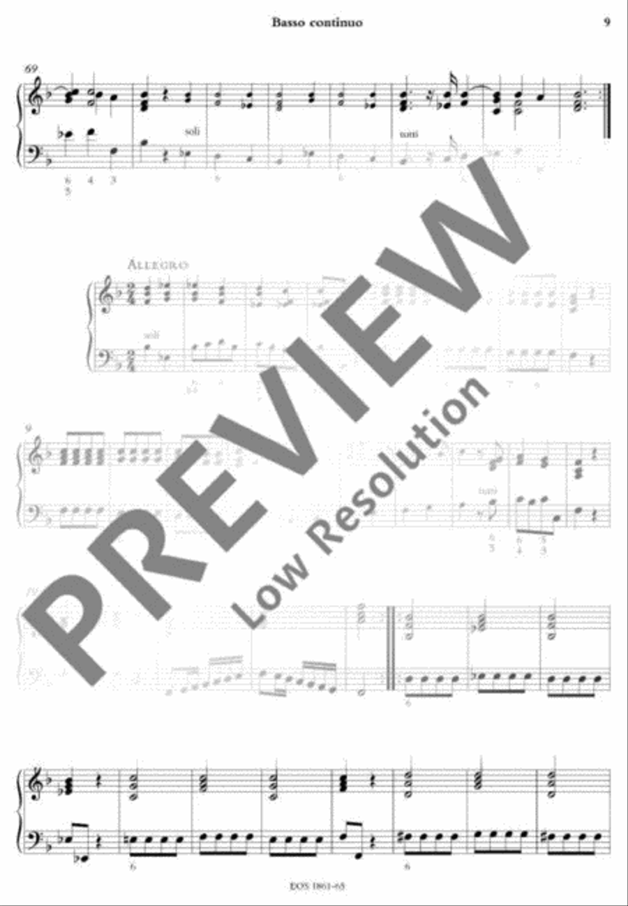 Concerto Grosso Concerto Grosso Basso Continuo scores gallery preview page 8