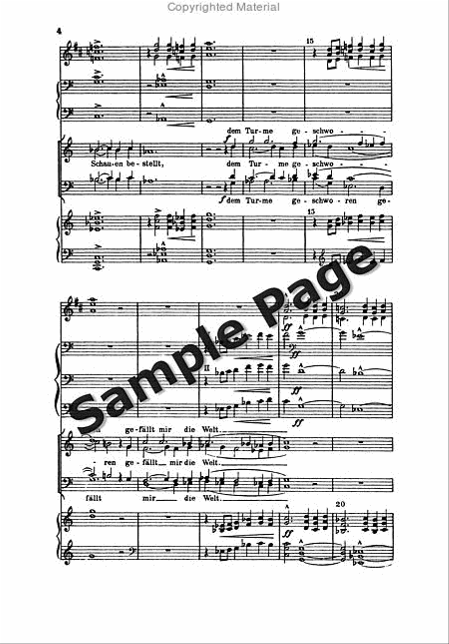 Rein W Tuermerlied TTBB scores gallery preview page 5
