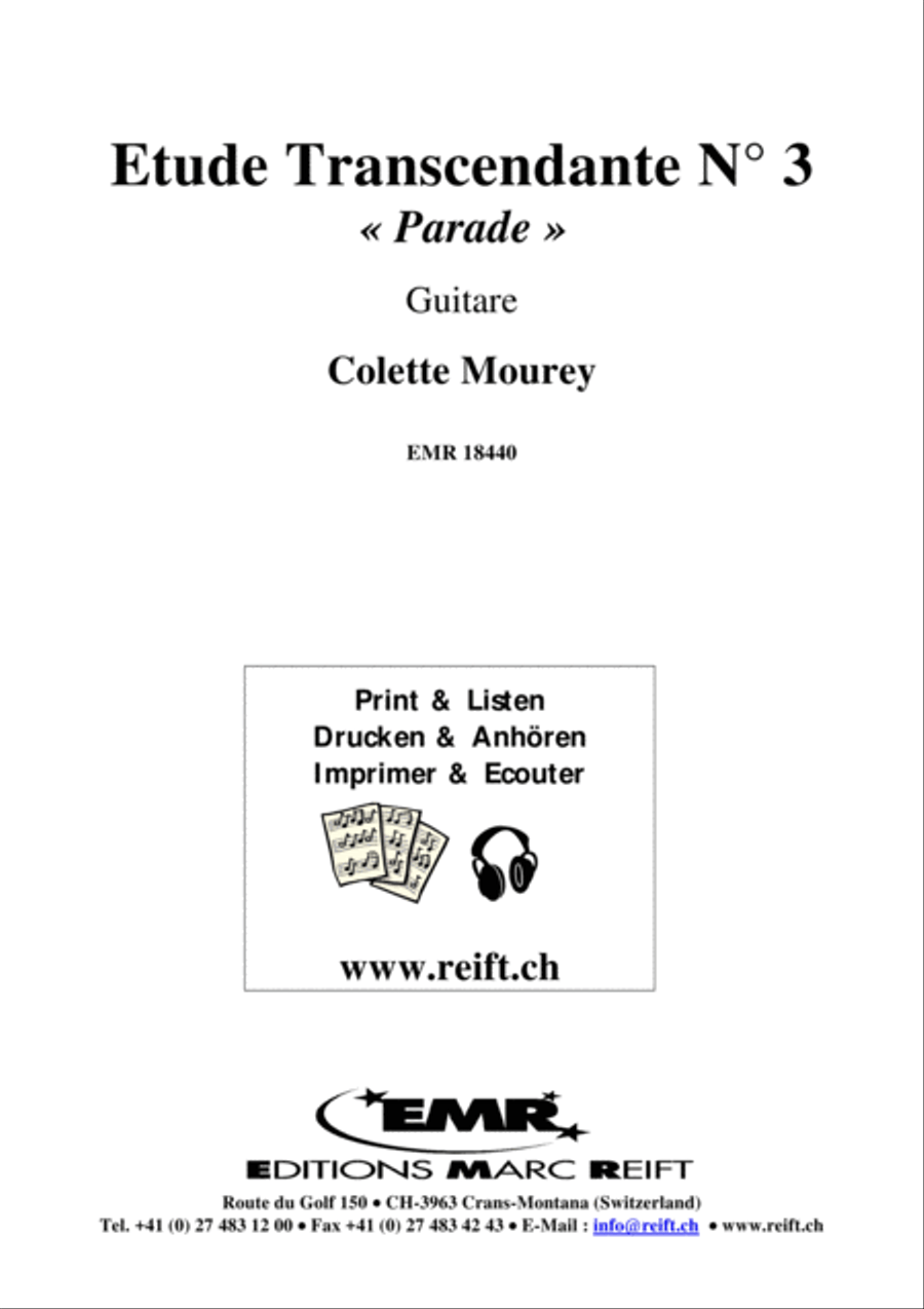 Etude Transcendante No. 3 Classical Guitar scores gallery preview page 2
