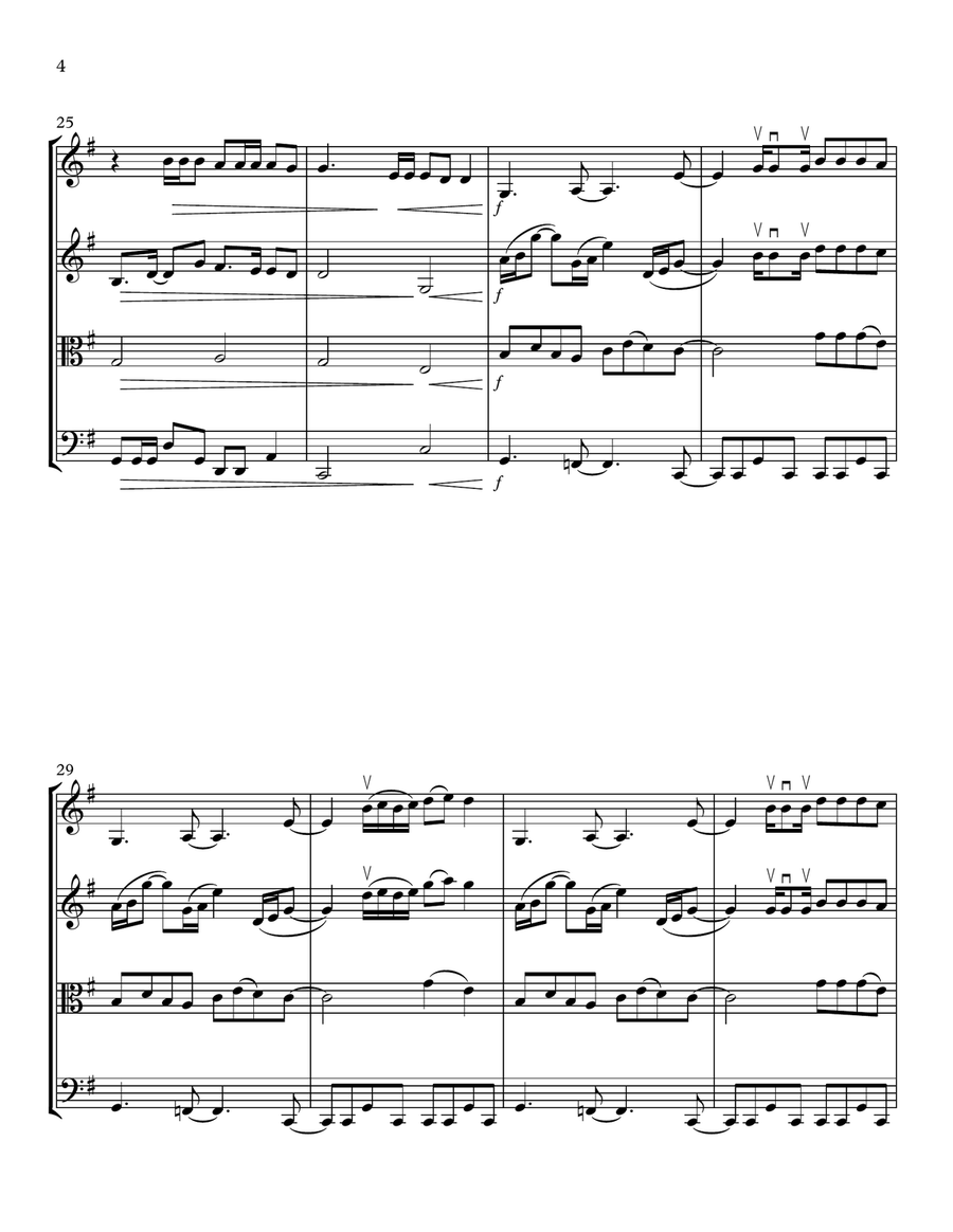 Changes String Quartet scores gallery preview page 4