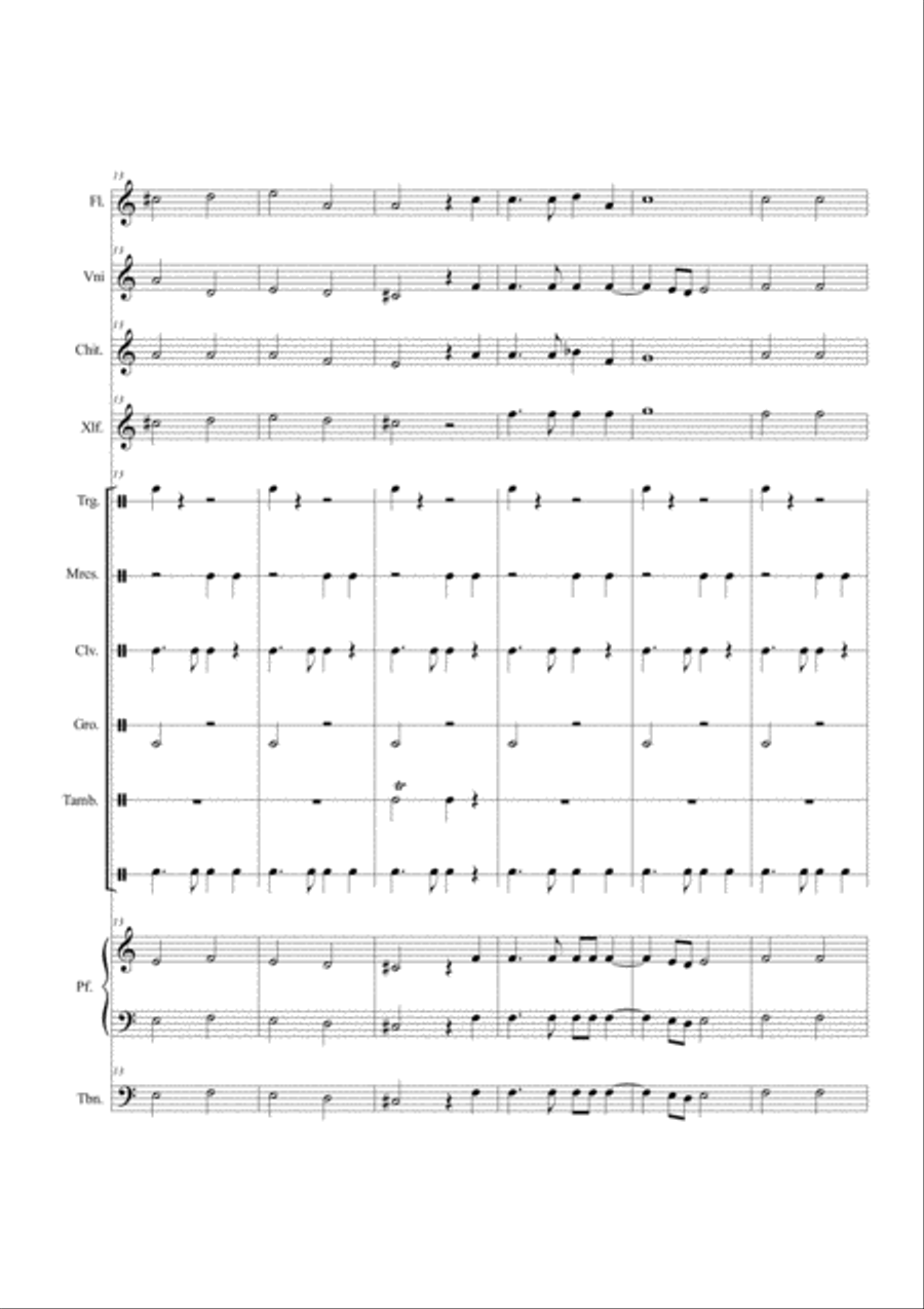 Cinta di fior un giorno Cinta di fior un giorno Large Ensemble scores gallery preview page 3