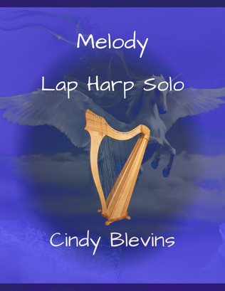Book cover for Melody, original solo for Lap Harp