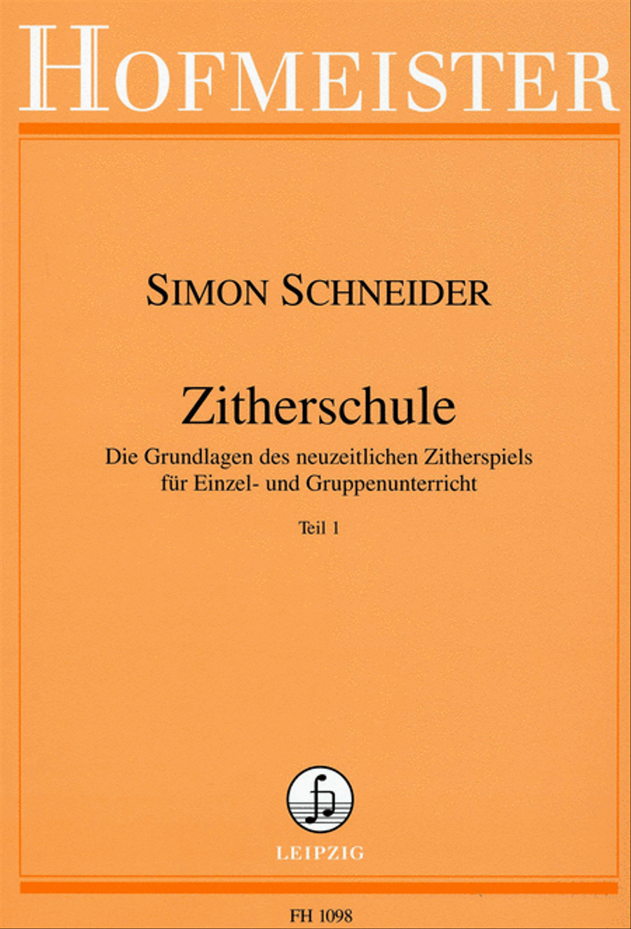 Zitherschule, Teil 1