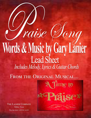 Book cover for PRAISE SONG (Praise Lead Sheet, Includes Melody, Lyrics & Guitar Chords)