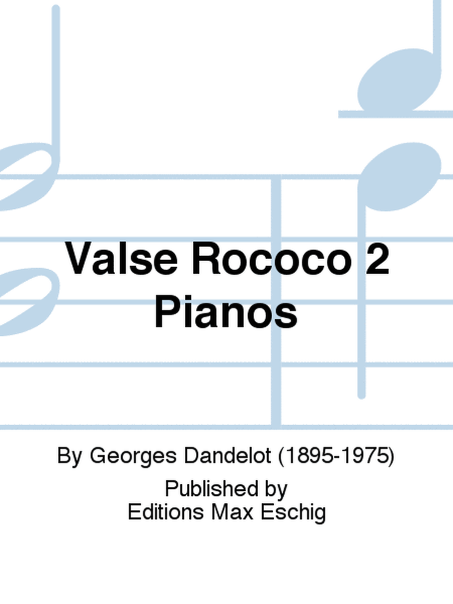 Valse Rococo 2 Pianos