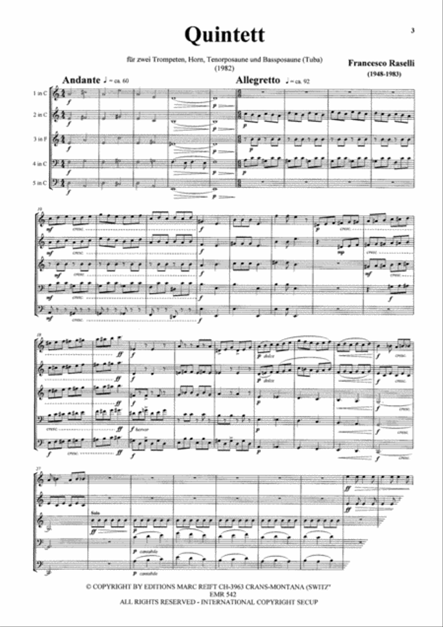 Quintett Brass Quintet scores gallery preview page 4