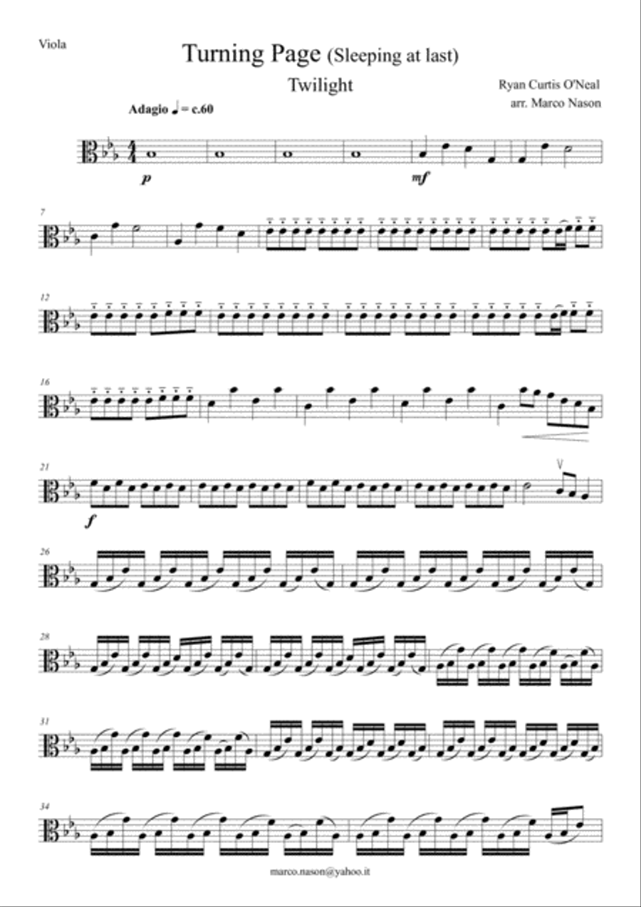 Turning Page Turning Page String Quartet scores gallery preview page 4