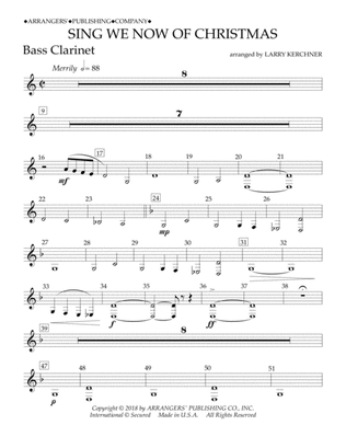 Sing We Now of Christmas (arr. Larry Kerchner) - Bb Bass Clarinet
