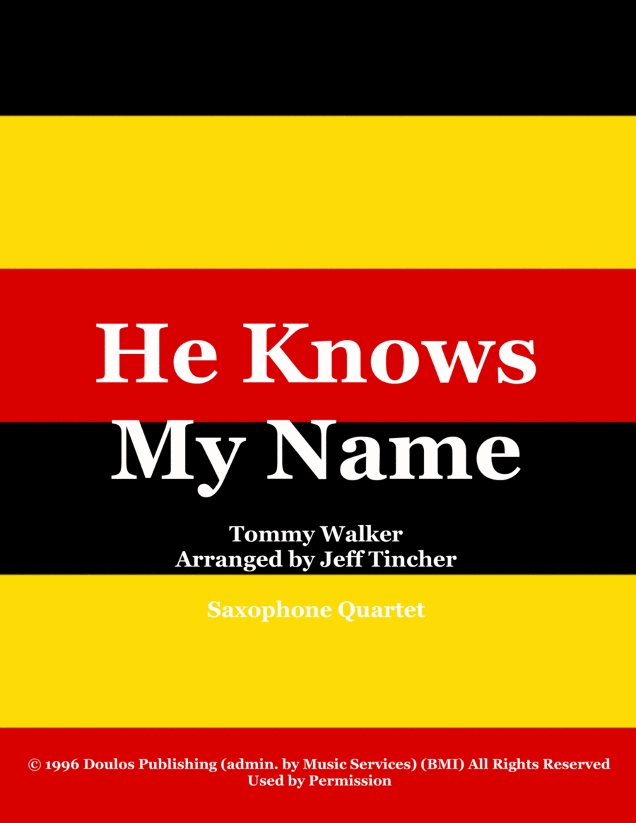 He Knows My Name Woodwind Quartet scores gallery preview page 1