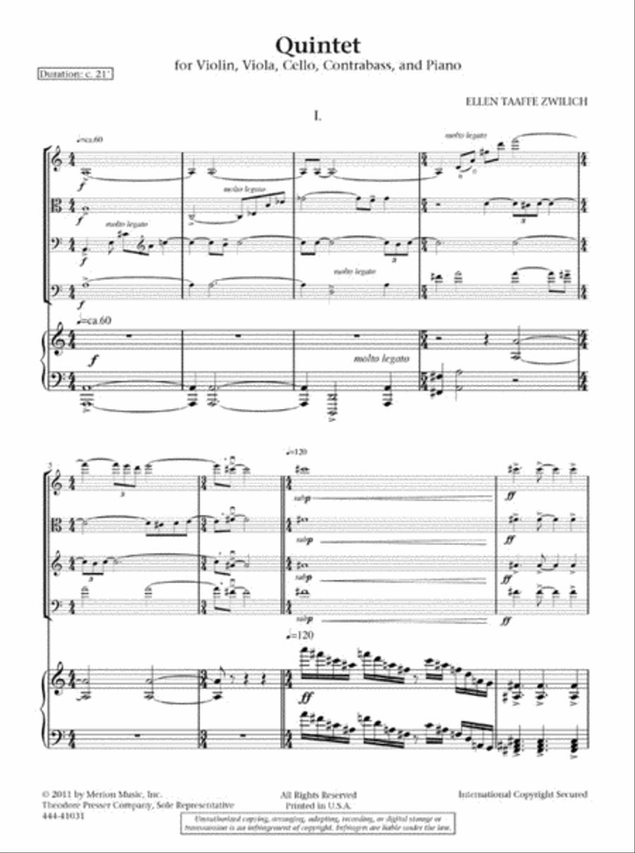 Quintet Quintet Chamber Music scores gallery preview page 2