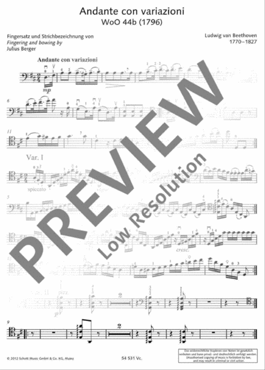 Andante con variazioni Andante con variazioni Piano Accompaniment scores gallery preview page 13