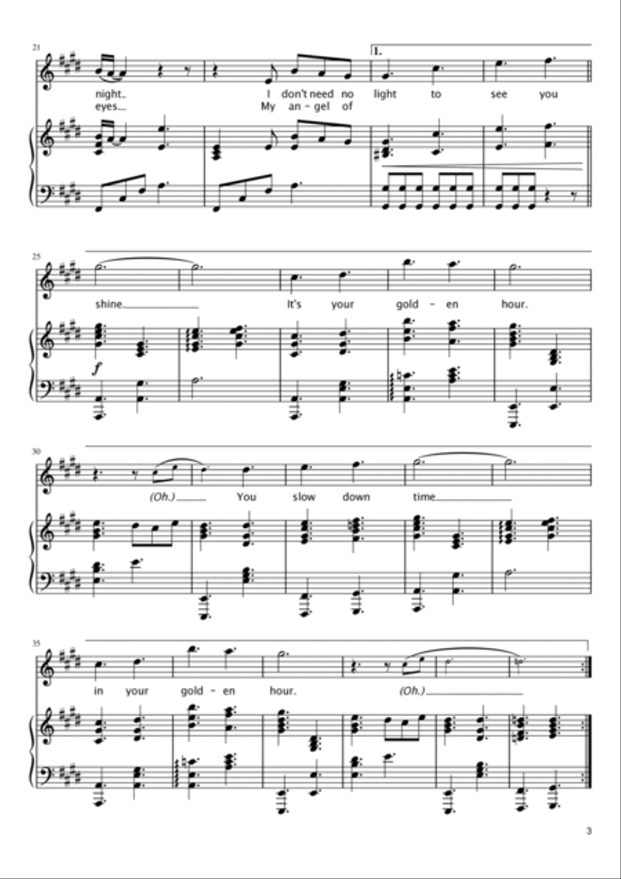 Golden Hour Voice scores gallery preview page 3