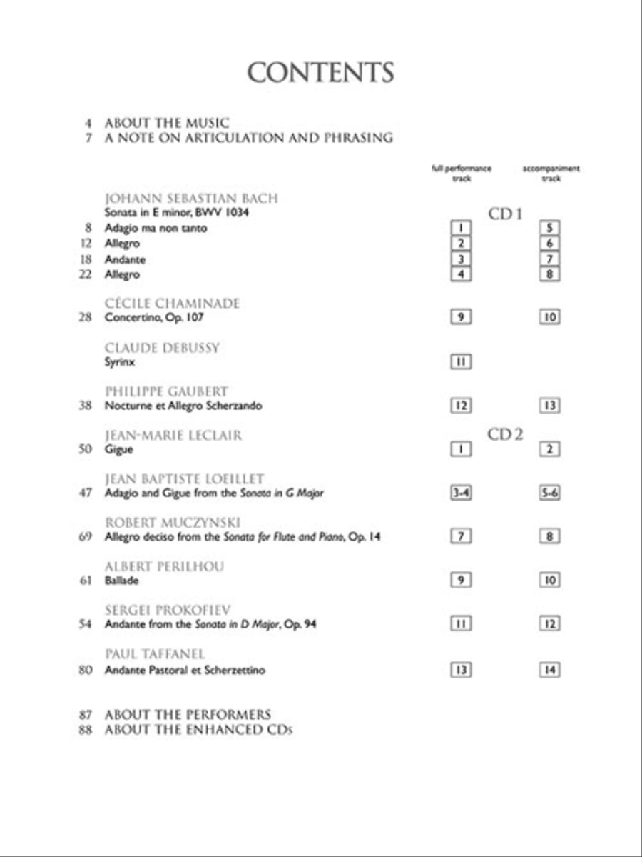 The Flute Collection – Intermediate to Advanced Level Flute Solo scores gallery preview page 3