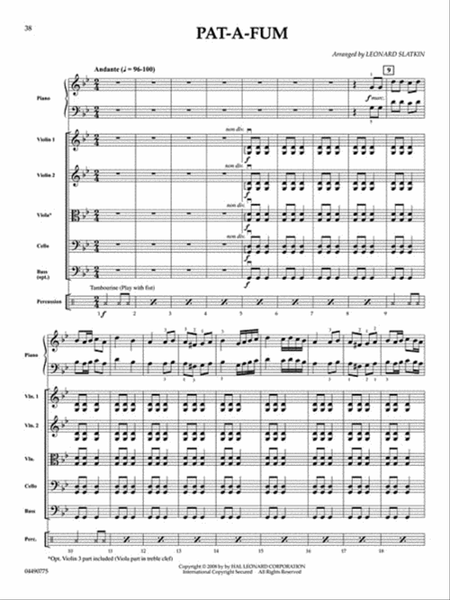 Holidays for Piano and Strings String Orchestra scores gallery preview page 7