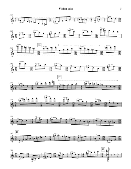 Concerto for violin (violin part)