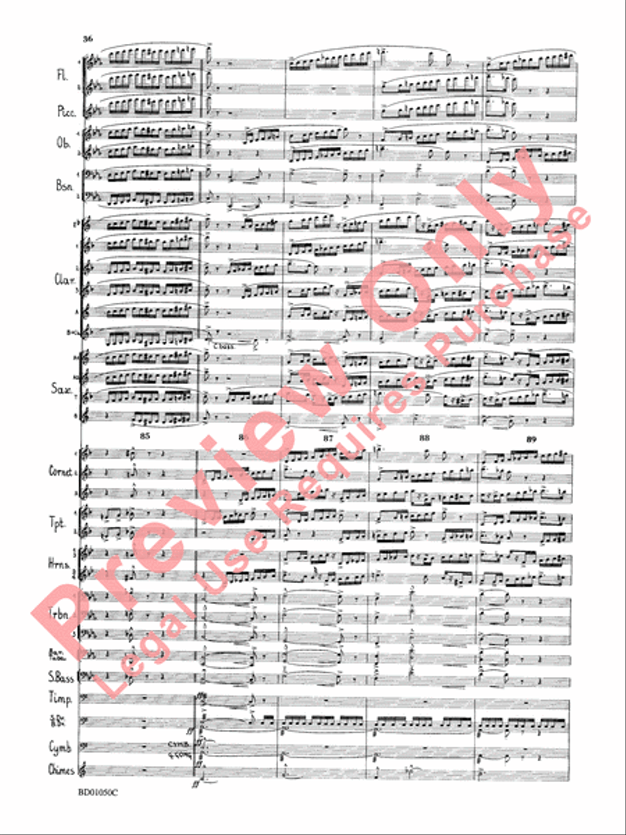 Trittico Concert Band scores gallery preview page 39