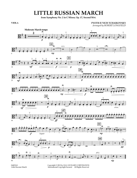 Little Russian March (from Symphony No. 2) - Viola
