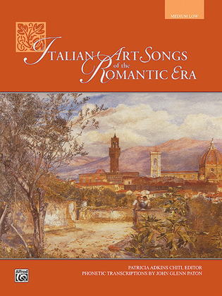 Book cover for Italian Art Songs of the Romantic Era