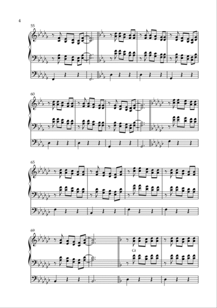 Litany on Christus vincit, Op. 18 (Organ Solo) by Ausra Motuzaite-Pinkeviciene Organ Solo scores gallery preview page 4