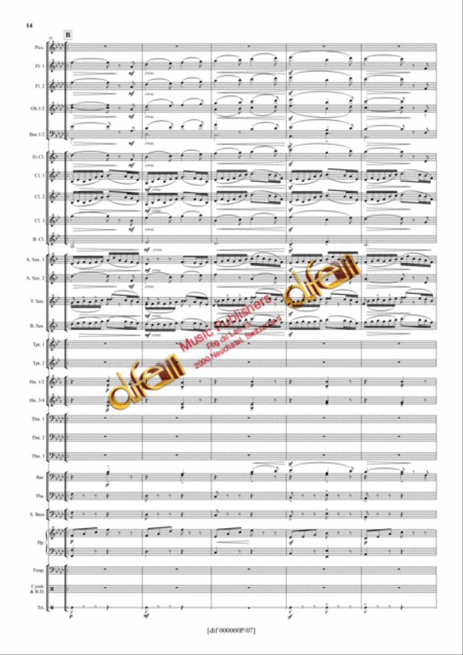 La Moldau Concert Band scores gallery preview page 13