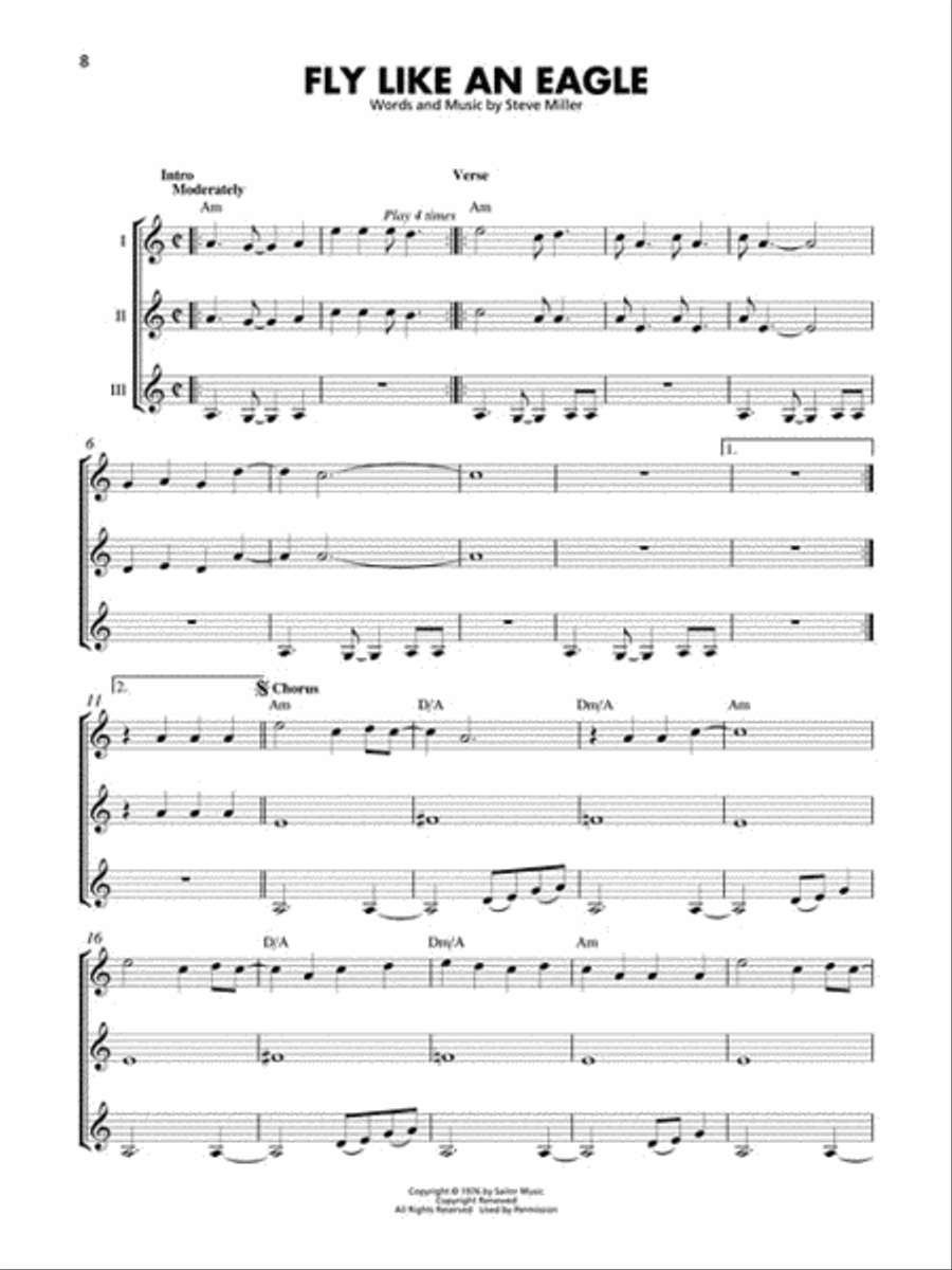 Rock Classics Rock Classics Guitar Ensemble scores gallery preview page 3