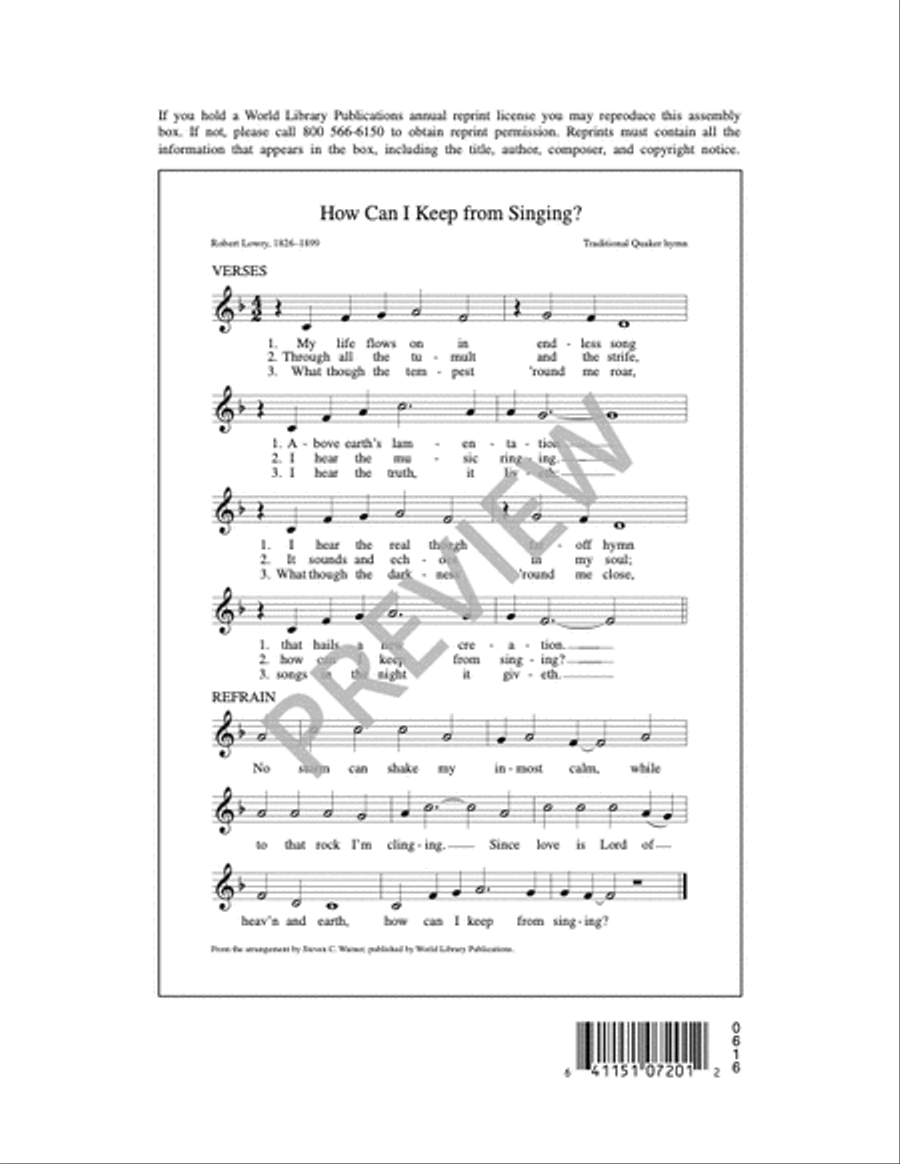 How Can I Keep From Singing 4-Part scores gallery preview page 10
