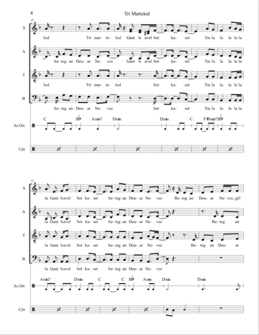Tri Martolod 4-Part scores gallery preview page 4