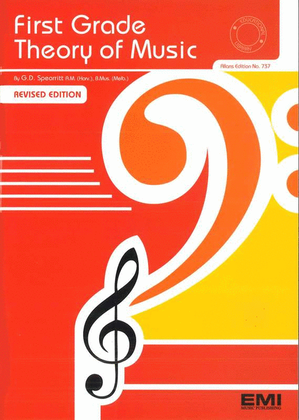 Book cover for First Grade Theory Of Music
