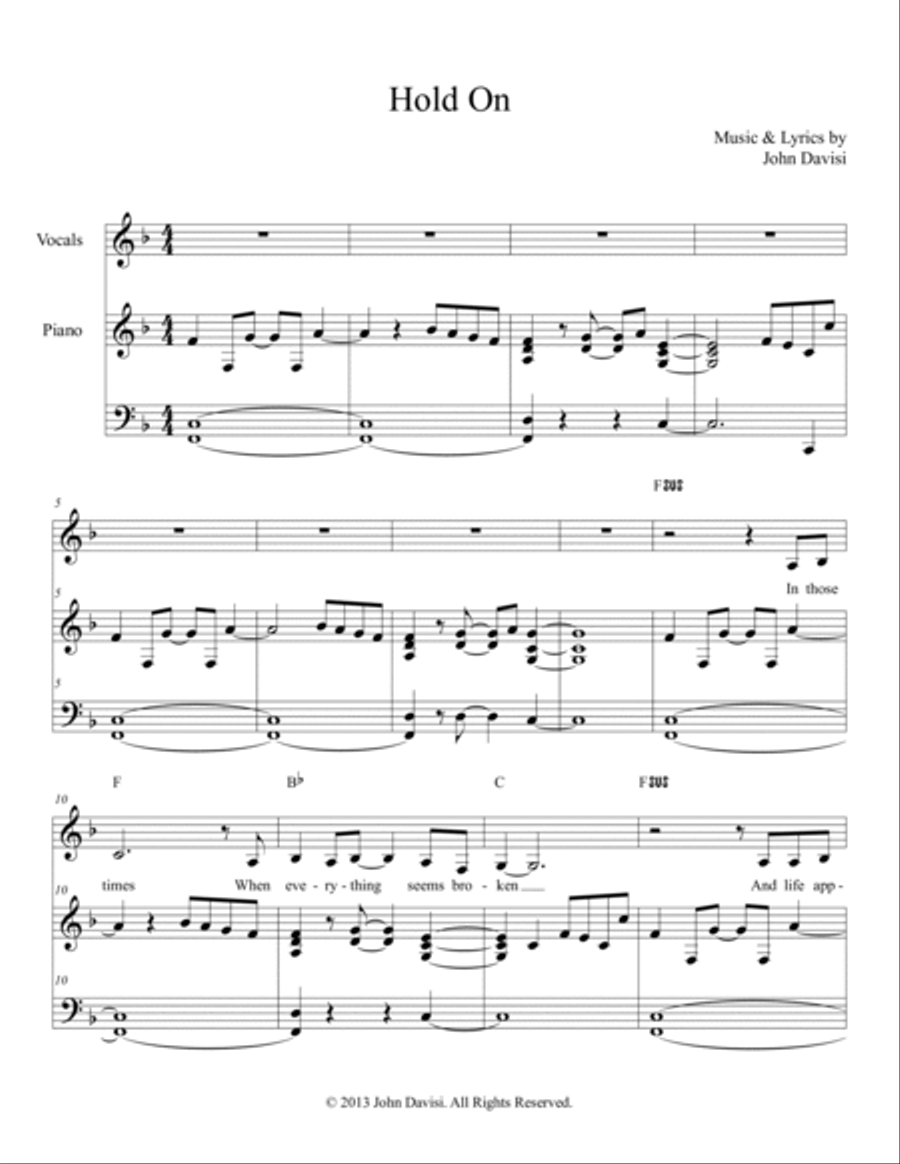 Hold On Voice scores gallery preview page 2