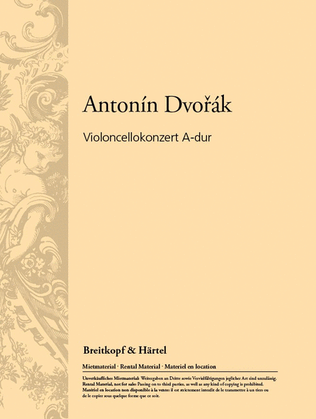 Book cover for Violoncello Concerto in A major