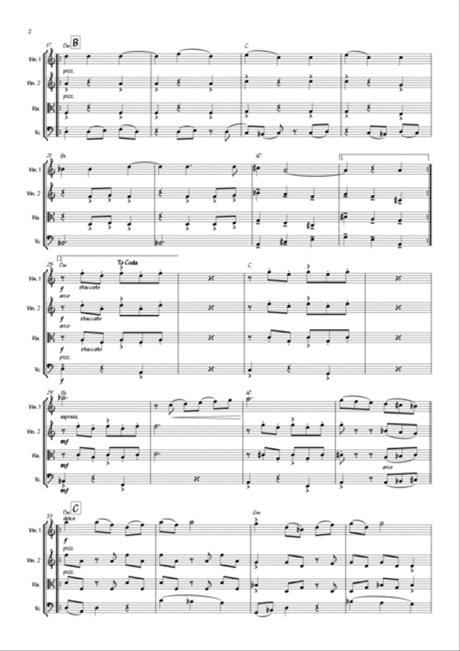 La Llorona (The Weeping Woman) Small Ensemble scores gallery preview page 2