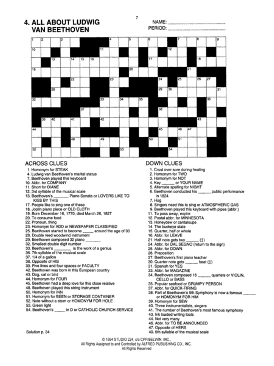 All About . . . Crosswords, Volume 4 Games & Toys scores gallery preview page 3