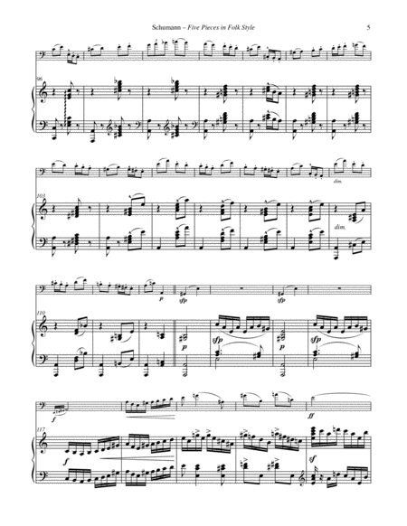 Five Pieces in Folk Style for Euphonium and Piano