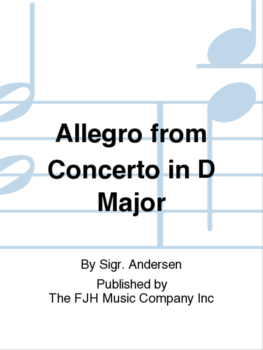 Allegro from Concerto in D Major String Orchestra scores gallery preview page 1