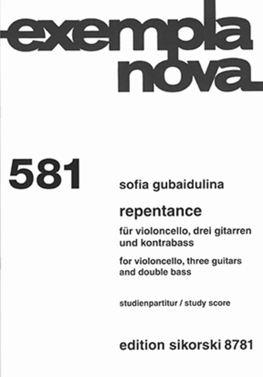 Repentance Repentance Guitar Ensemble scores gallery preview page 1